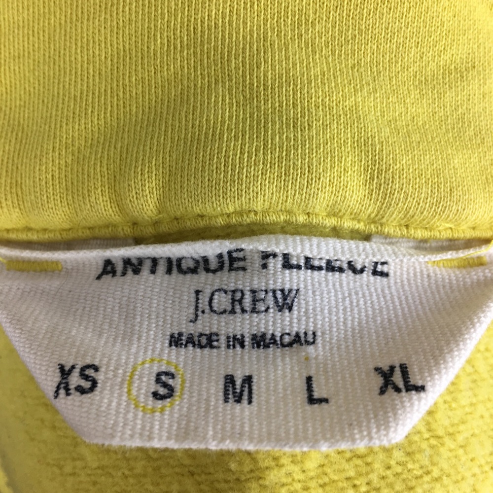 J Crew 3/4 Sleeve Yellow Belted Cotton Jacket Sm - Picture 7 of 8